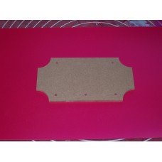 Plaque cut out corner with holes 200mm by 100mm QTY 5
