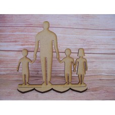 Dad/Grandad plaque 3 children