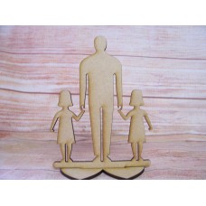 Dad/ Grandad Plaque with two Girls