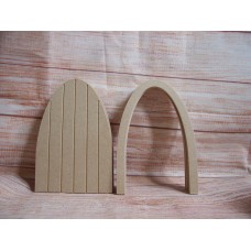 4mm Thick MDF Grooved fairy Door pack of 4