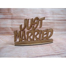 Freestanding Just Married Plaque 