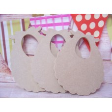 MDF Baby Bib 100mm in size pack of 3