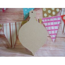 3mm Thick MDF Bauble shape 2 pack of 5