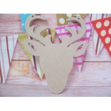 4mm MDF Stag  Head with hanging hole starts at 100mm