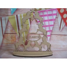 Unicorn Christmas tree shape Standing D2 150mm