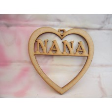 3mm MDF Nana Heart 125mm