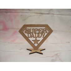 SUPER Daddy plaque 100mm