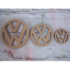 V W logo 20mm Pack of 10