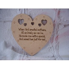 Sentiment Heart When God Created Mothers