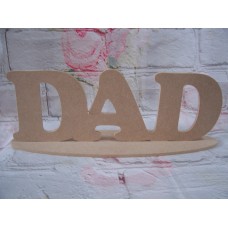 4mm Thick MDF Standing DAD Plaque 295mm wide