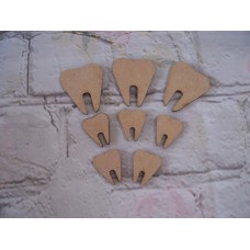 3mm MDF fairy Door Teeth packs of 10 