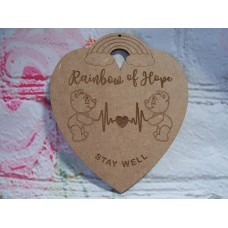 Rainbow of Hope Heart 140mm