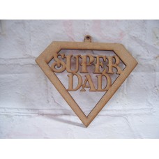 3mm MDF Hanging Super DAD Plaque