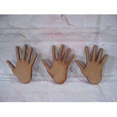 Hand shape pack of 5 starts at 50mm