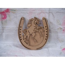 Horse Shoe with Horse 150mm