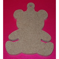 MDF Teddy Bear 100mm in size pack of 3