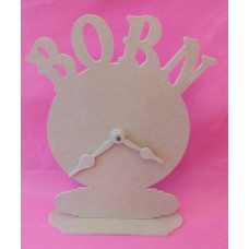 4mm Thick MDF Born clock 290mm tall