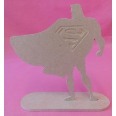 4mm Thick MDF Super man Standing plaque