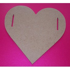Side slot heart 100mm in size pack of 5