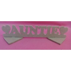 4mm MDF Standing Auntie plaque
