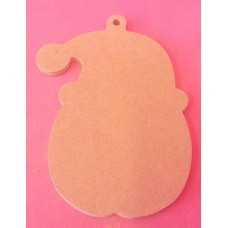 4mm MDF santa head with loop starts at 50mm size