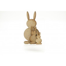 Bunny Shape Pack of 5 Varied Sizes