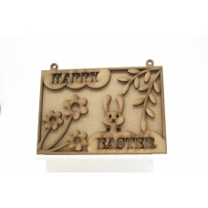 Layered Easter Bunny Plaque