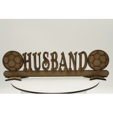 MDF Husband football plaque
