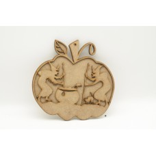Layered Pumpkin witch Plaque 200mm