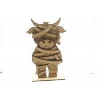 Halloween  Mummy Highland Cow 