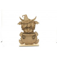 Halloween  Witch  Highland Cow 