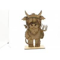 Halloween  Devil  Highland Cow 