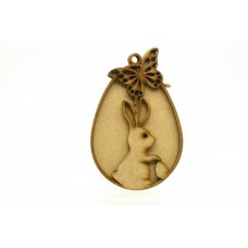 Layered Easter Egg  Butterfly Rabbit 150mm