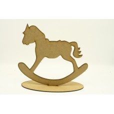 Rocking horse on a base 