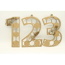 Football Number  Monograms 