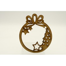 Christmas Tree and Stars Bauble 115mm