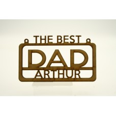 Personalised Best Dad  Plaque 