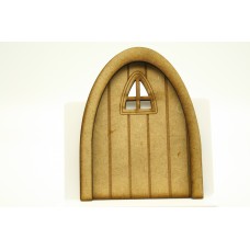 3mm MDF Grooved fairy door with arched window  pack of 4